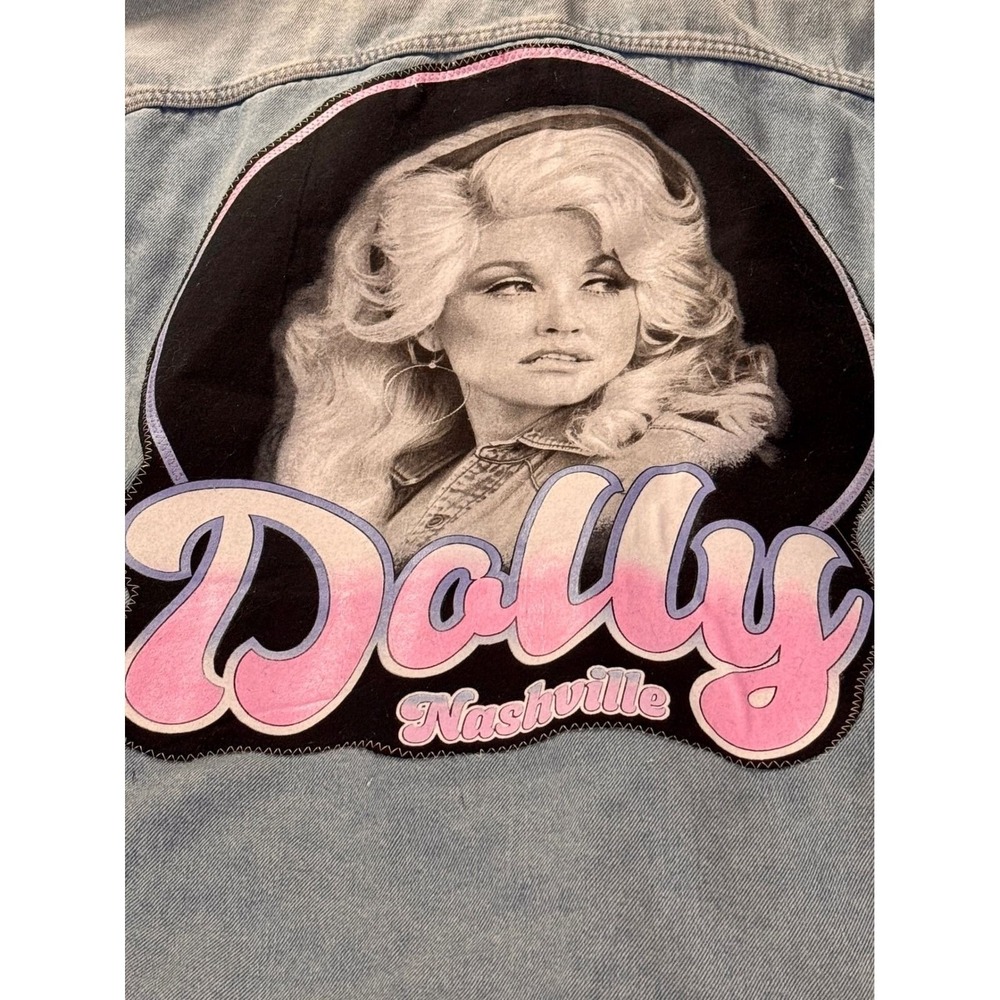 Wild Fable Dolly Parton Nashville Light Wash Denim Jacket 4X Plus Size Trucker